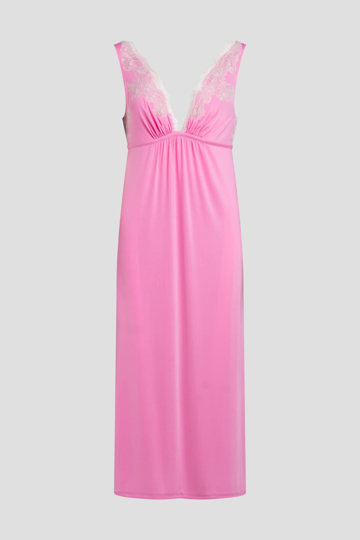 Natori Enchant Lace Applique V-Neck Slip Dress