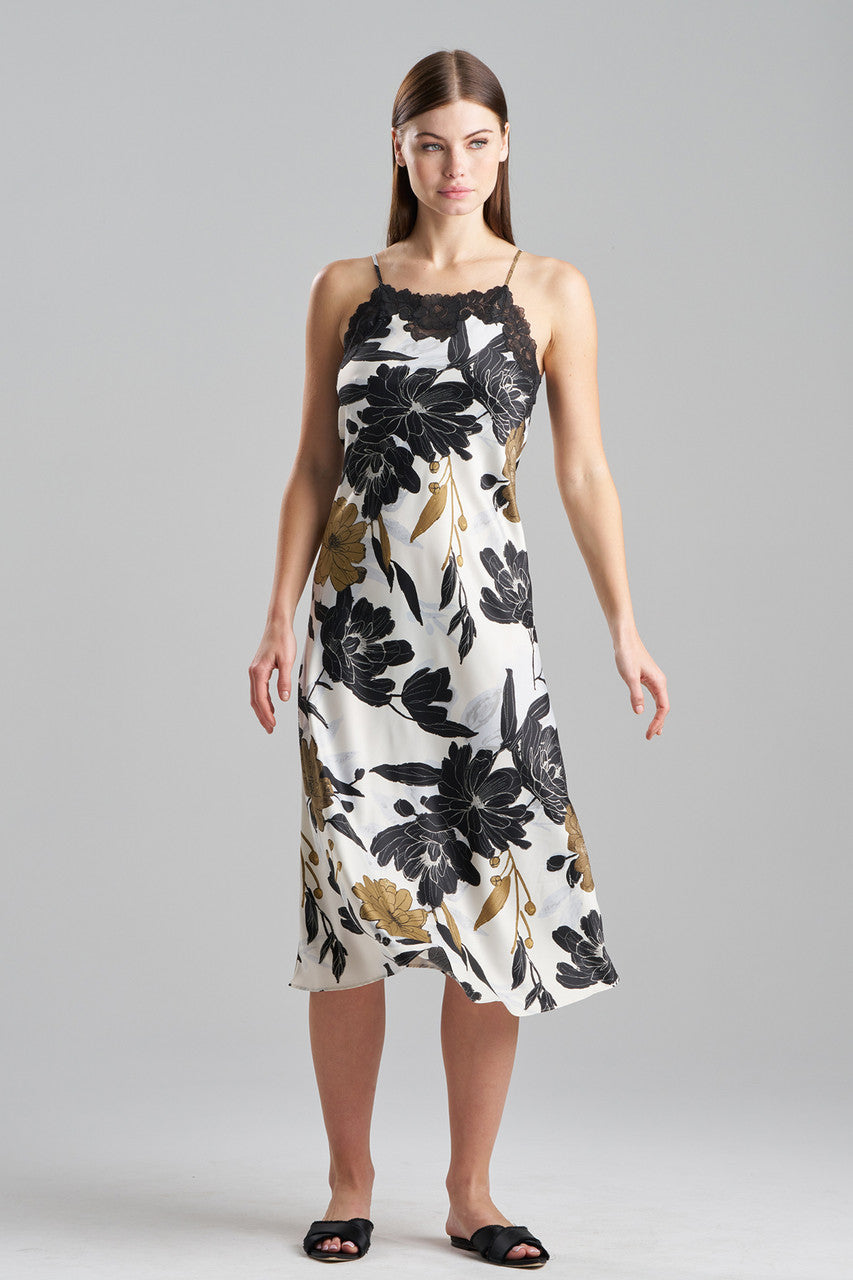 Natori Buy Peony Blossom Lace Applique Gown in Neutral Online