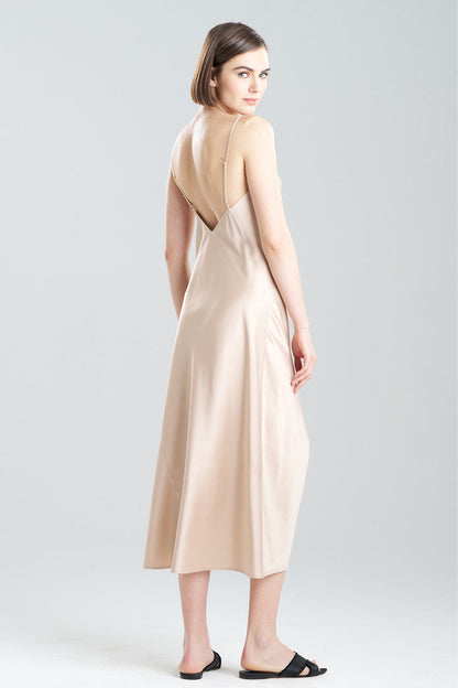 Natori Buy Glamour V-Neck Gown in Café Online