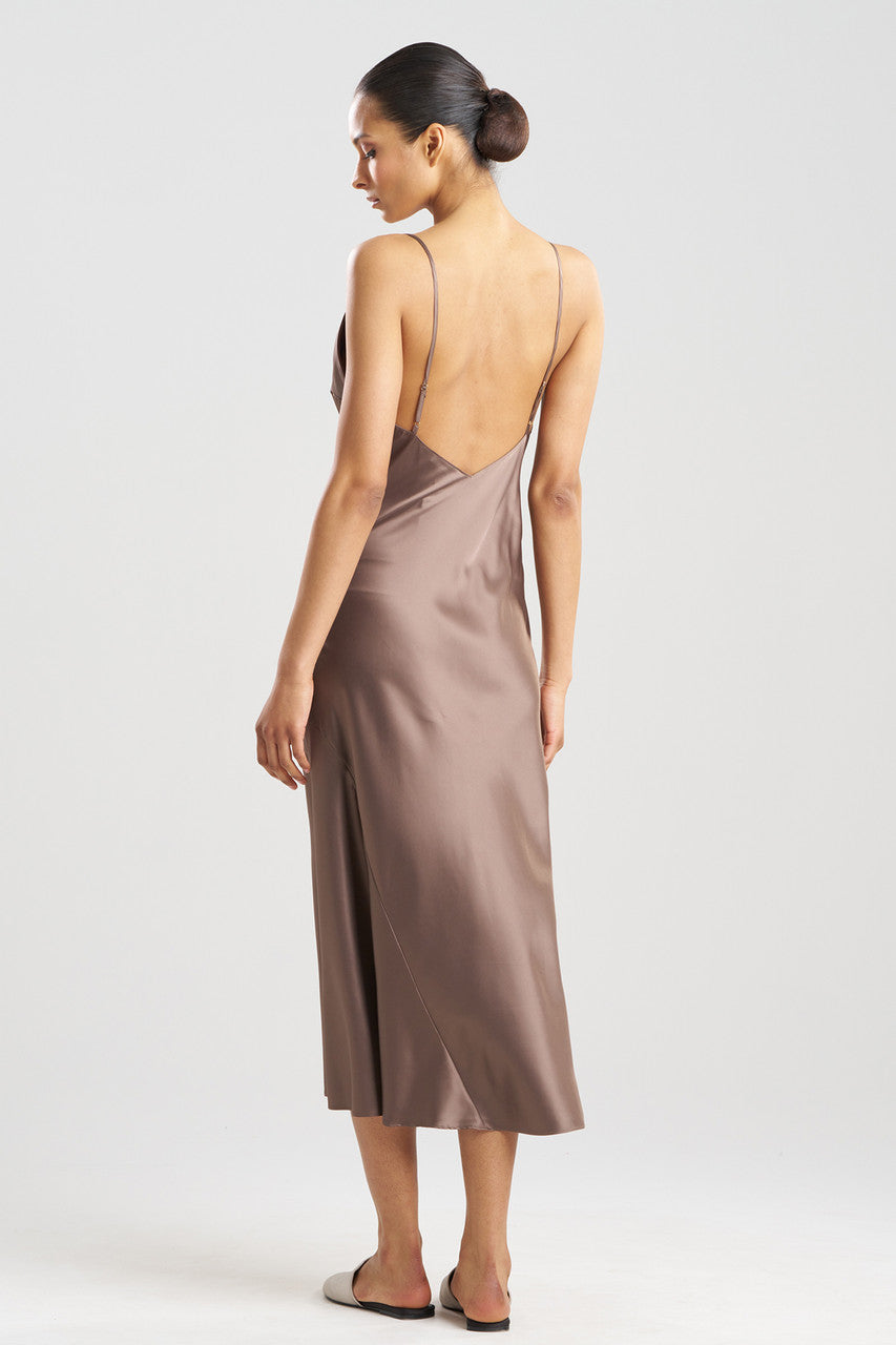Natori Buy Glamour V-Neck Gown in Taupe Online