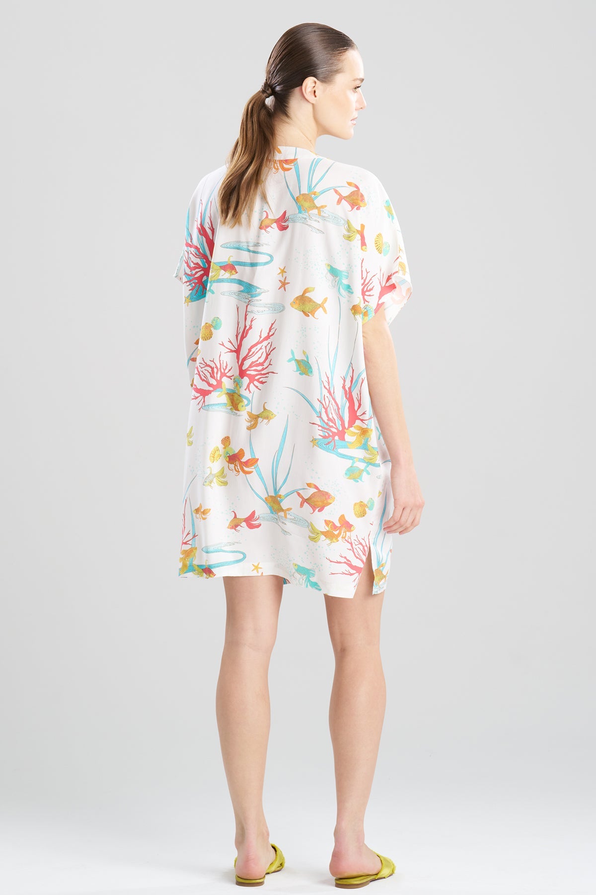 Natori Ocean's Embrace Printed Challis Sleepshirt