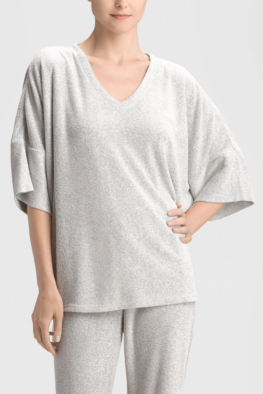 Natori Buy Terry Lounge Top in Heather Grey Online