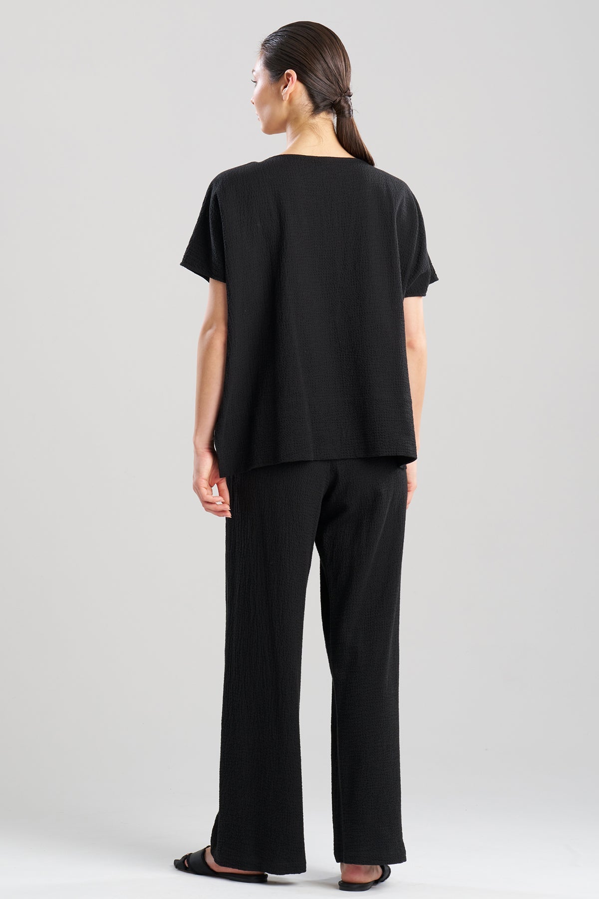 Natori Onsen Cotton Wedge Top