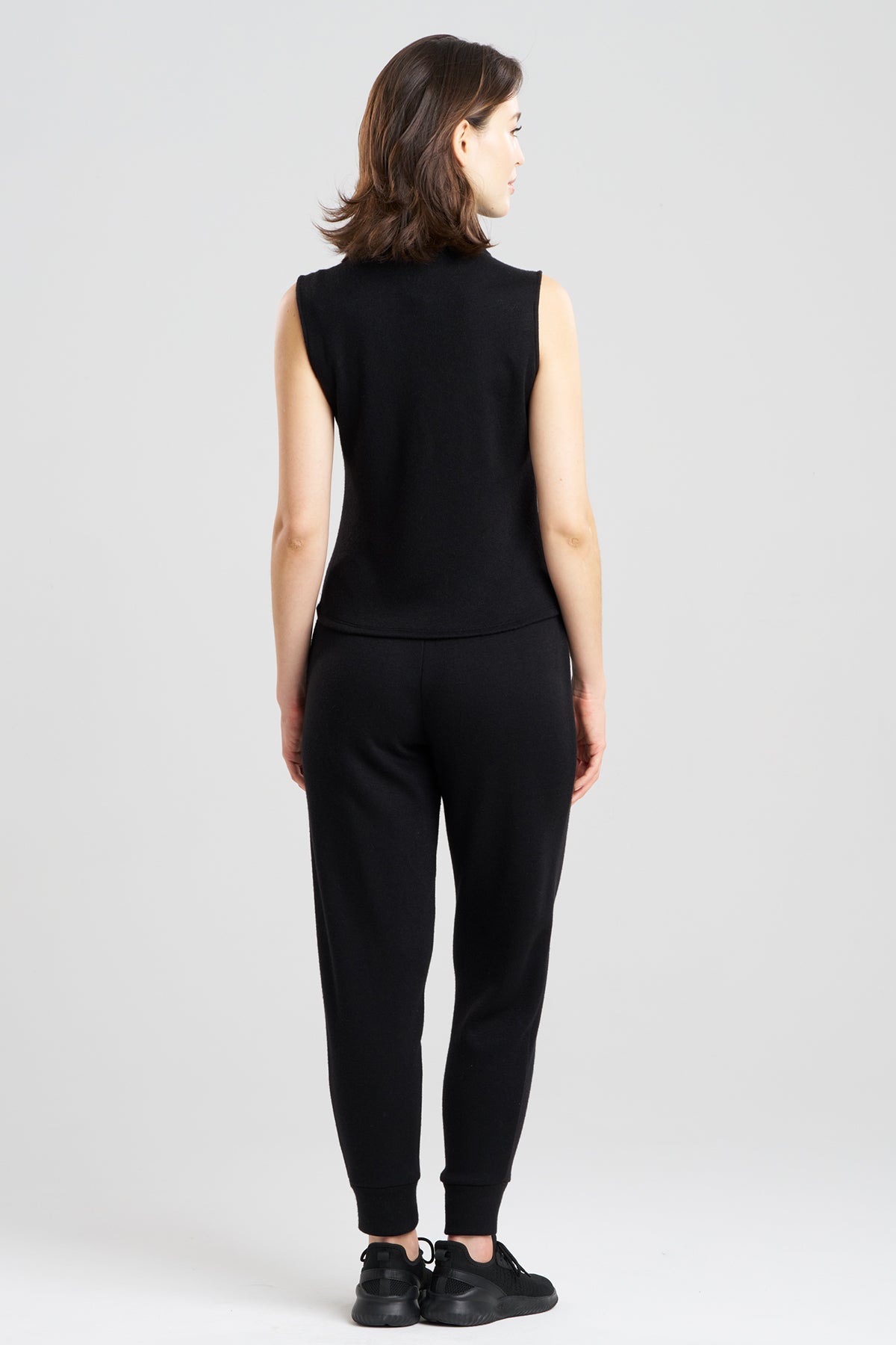 Natori Himalaya Sweater Knit Mock Neck Top