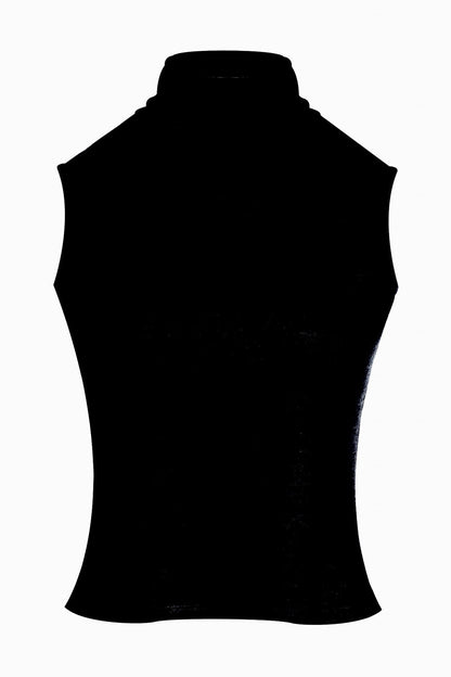 Natori Himalaya Sweater Knit Mock Neck Top