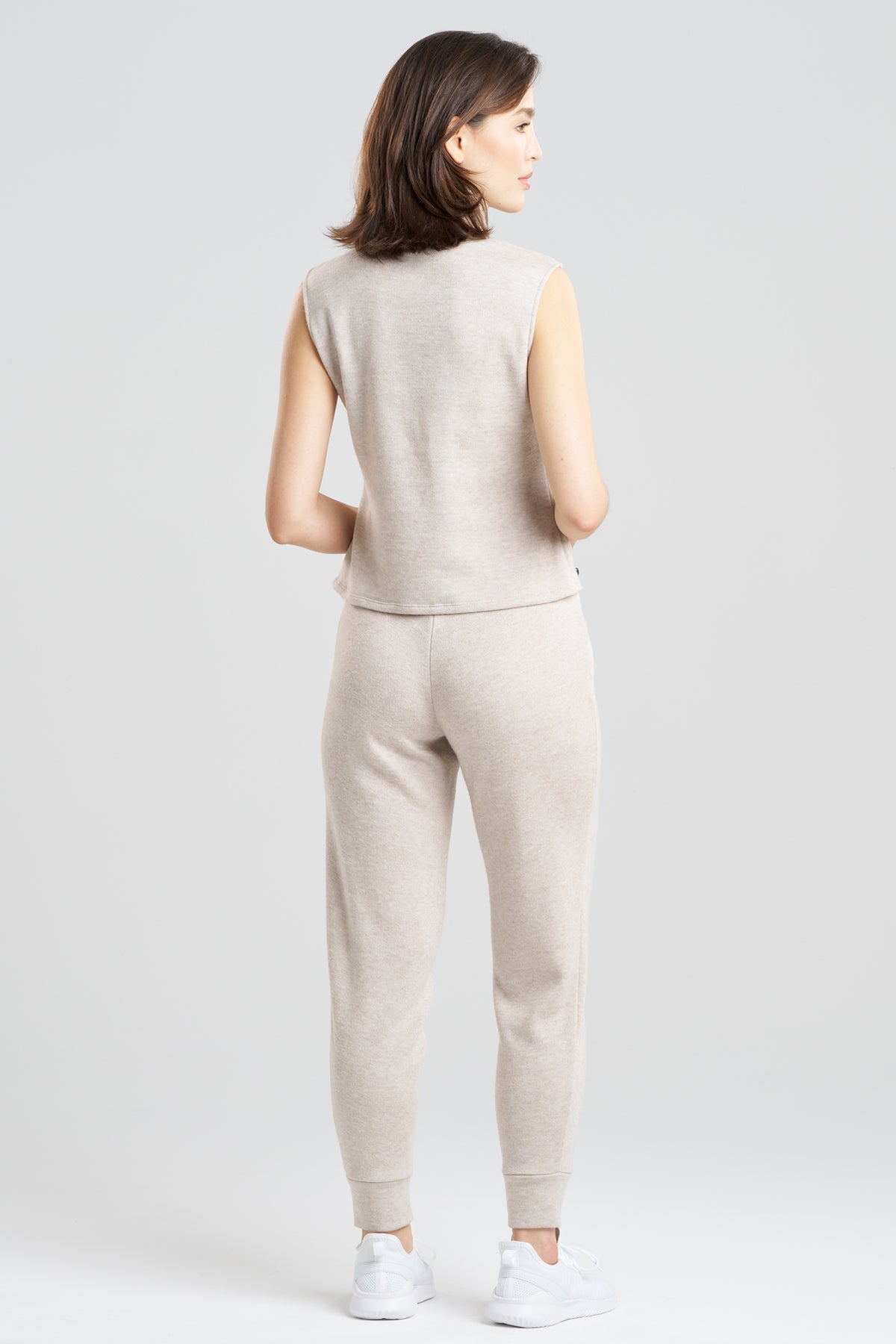 Natori Himalaya Sweater Knit Mock Neck Top