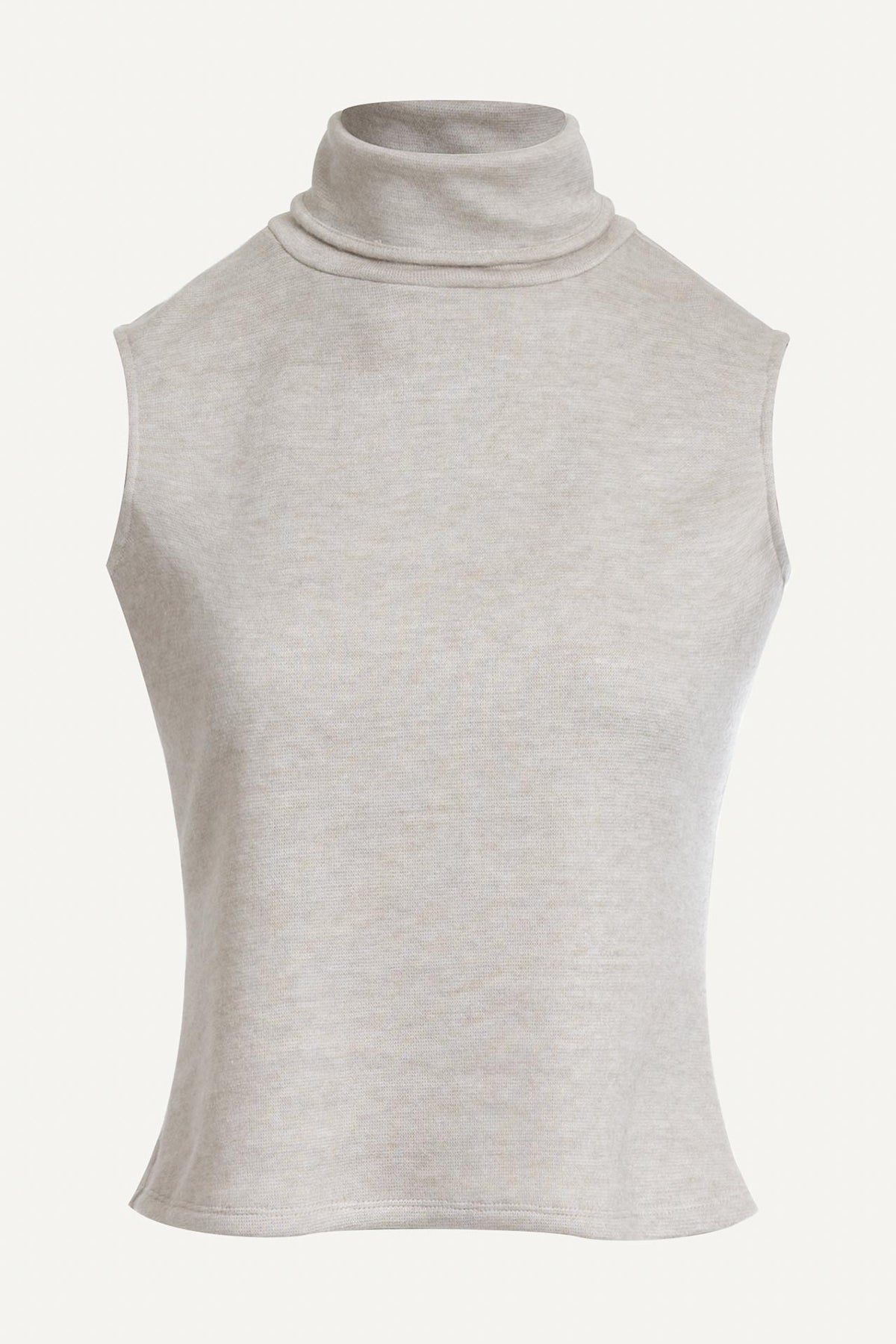 Natori Himalaya Sweater Knit Mock Neck Top