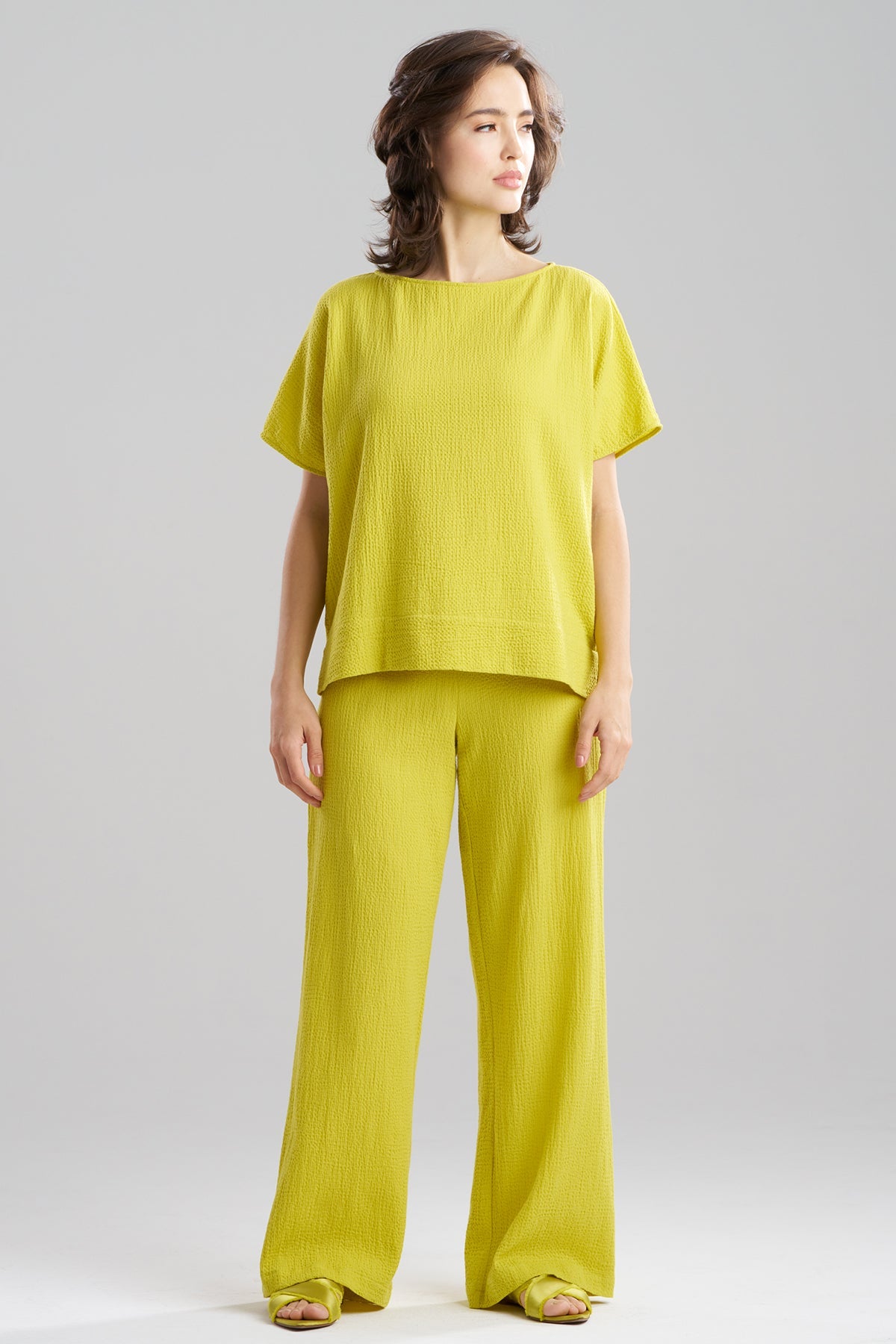 Natori Onsen Cotton Wedge Top