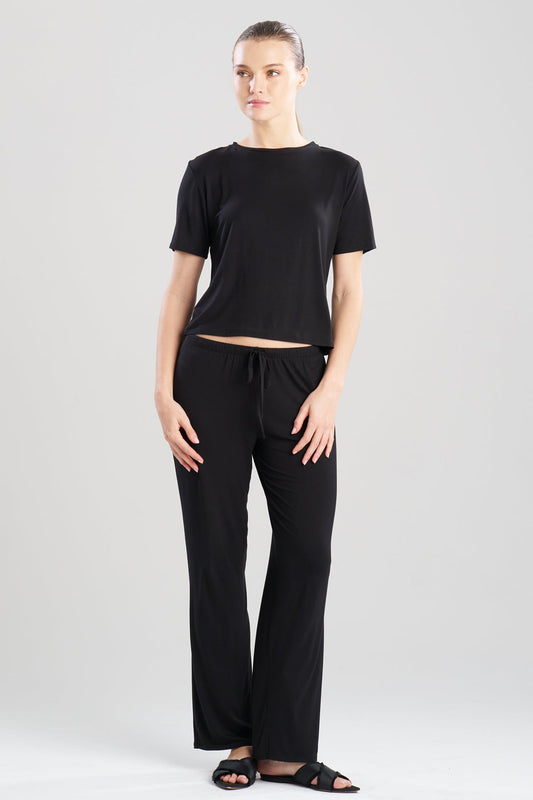 Natori Feathers Essentials Lenzing™ Ecovero™ Viscose Crew Neck PJ