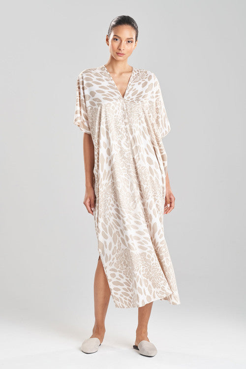 Natori Buy Luxe Leopard Caftan in Sand Taupe Online