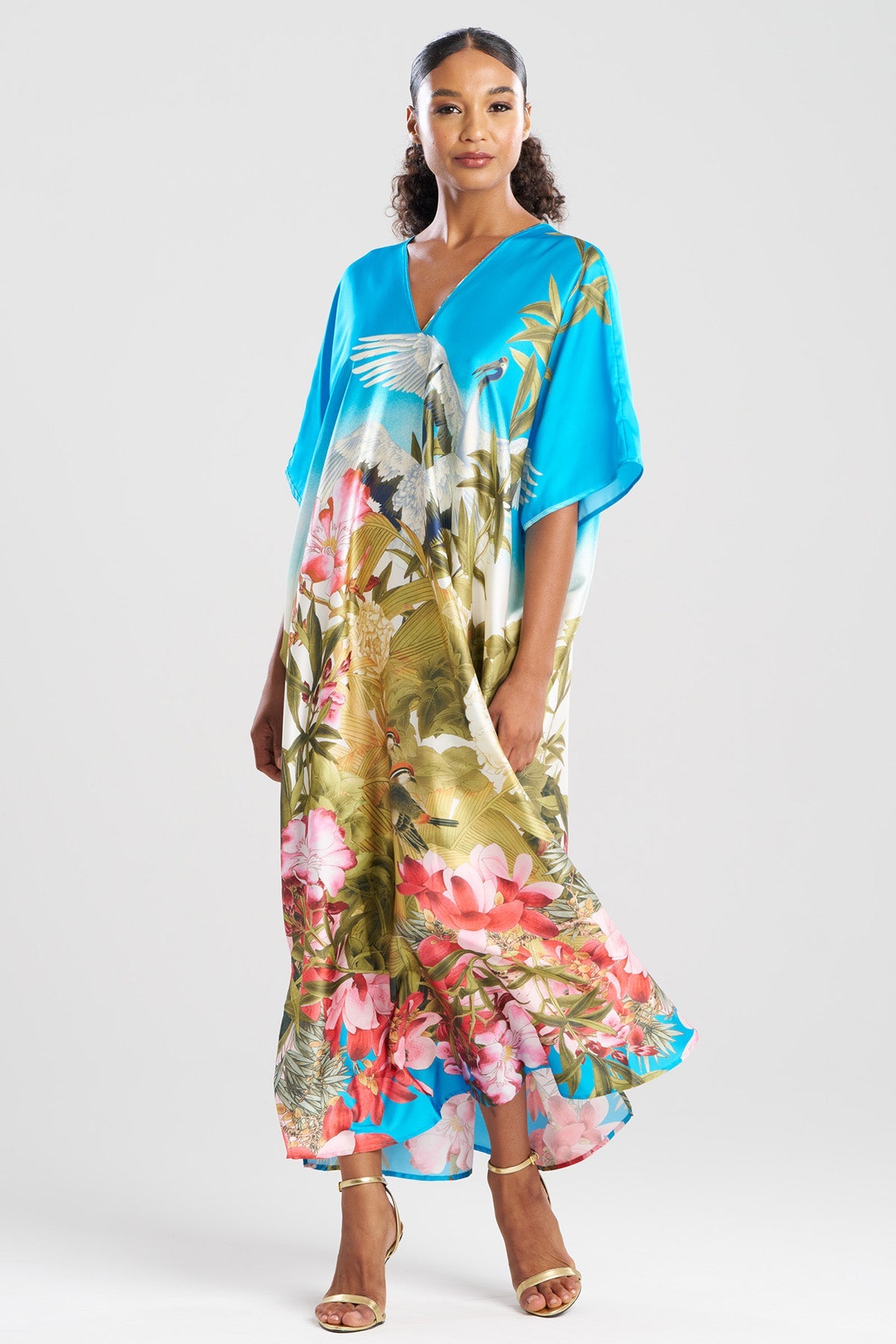 Natori Crane Caftan