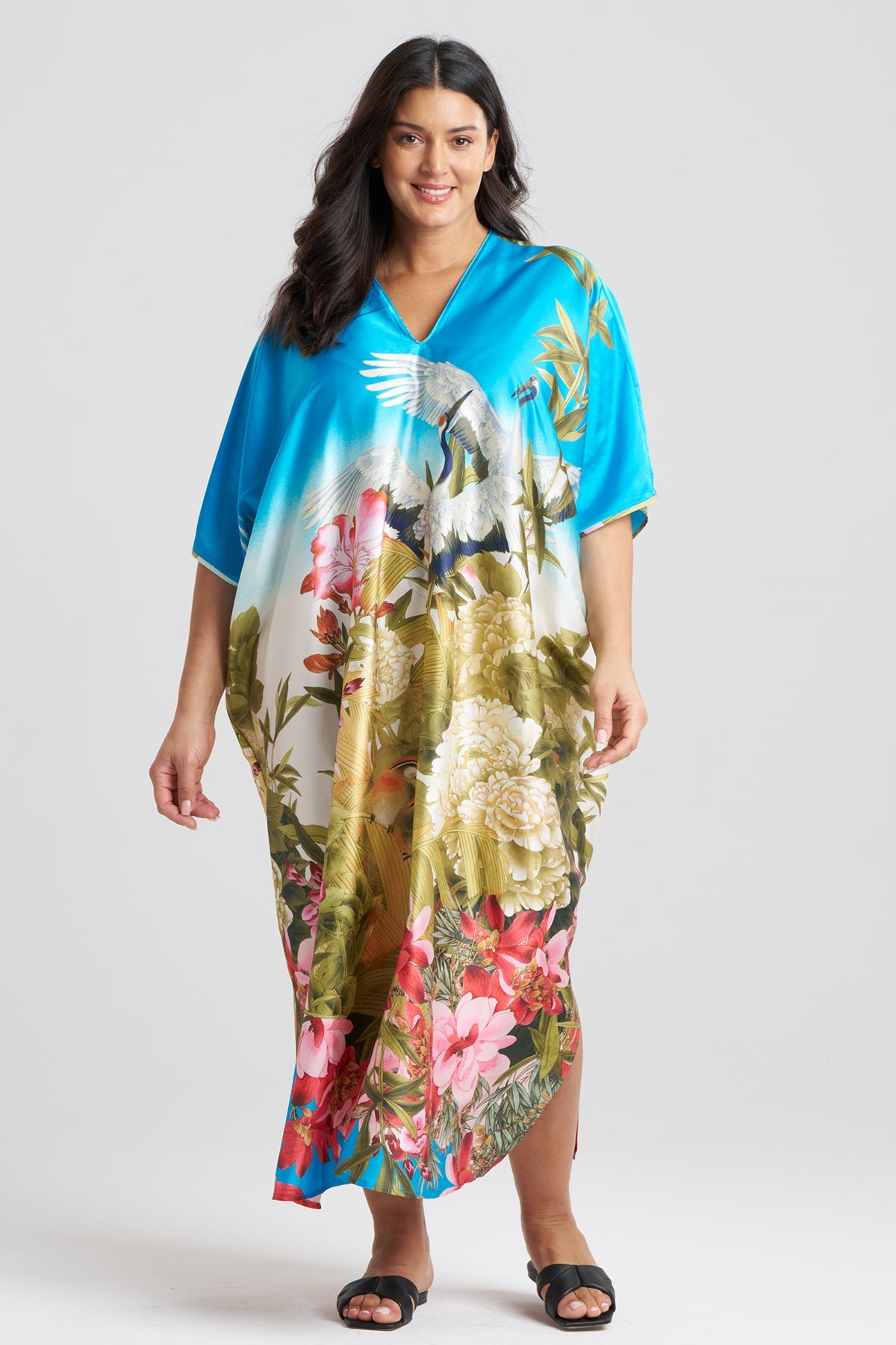 Natori Crane Caftan