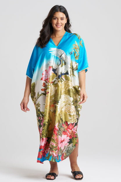 Natori Crane Caftan
