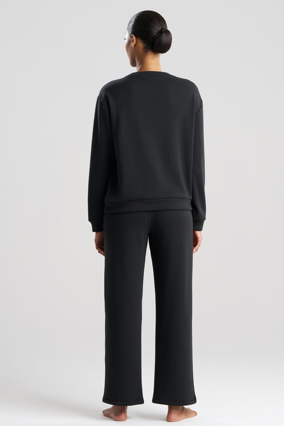 Natori Nova Cozy Brushed Knit Everywhere Crew Neck Top
