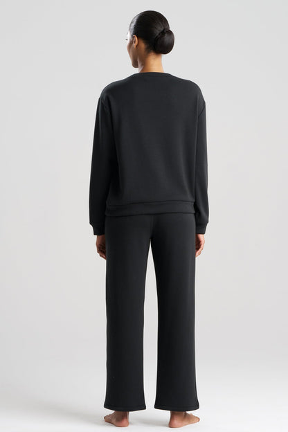 Natori Nova Cozy Brushed Knit Everywhere Crew Neck Top