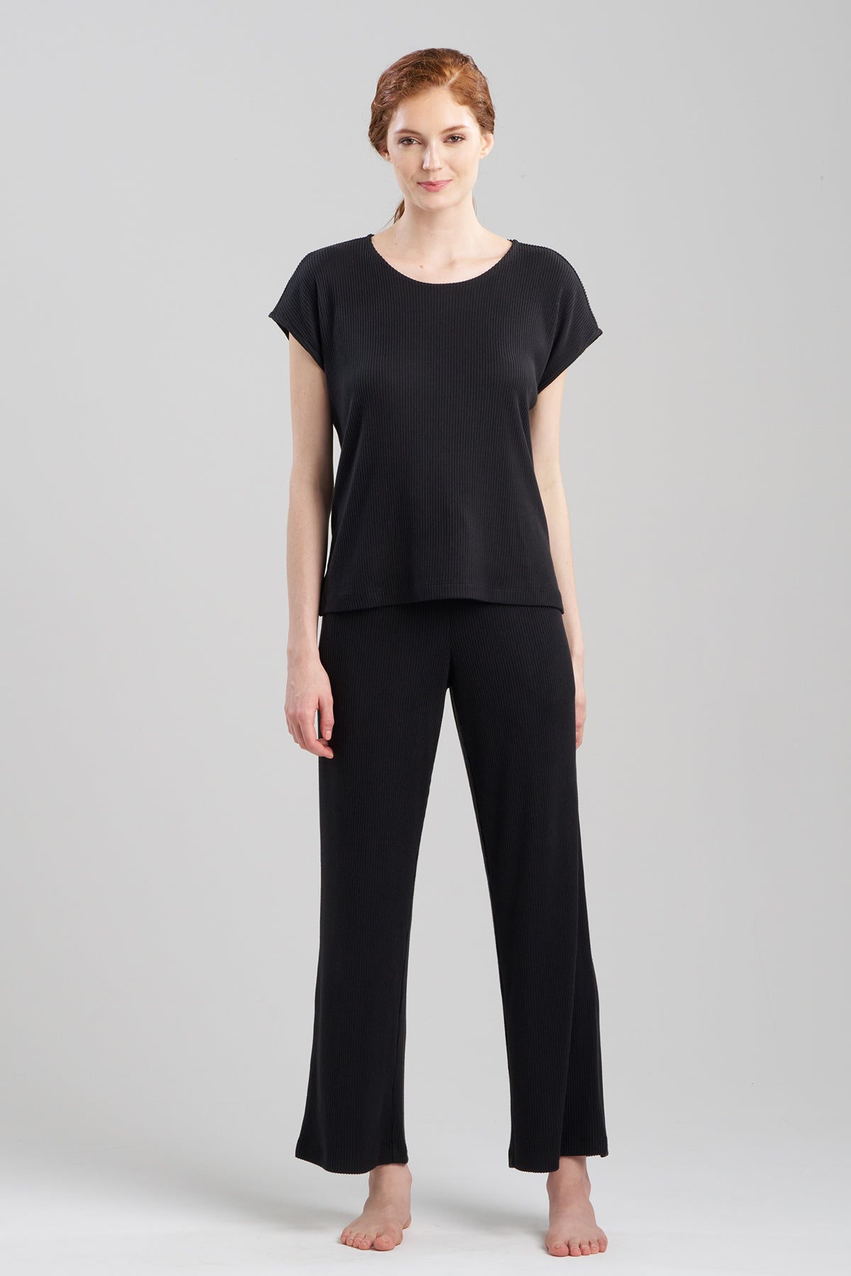 Natori Buy Eden Rib Knit Everywhere Top in Black Online