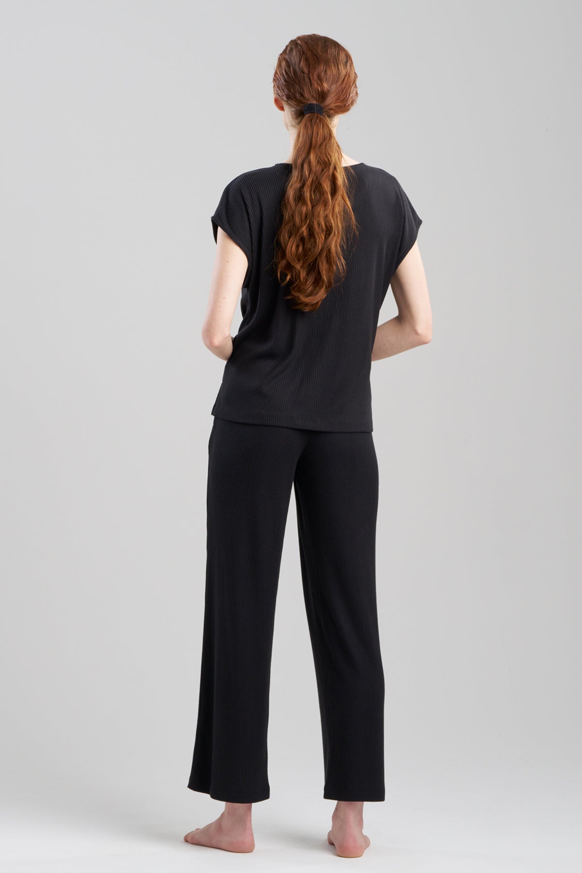 Natori Buy Eden Rib Knit Everywhere Top in Black Online