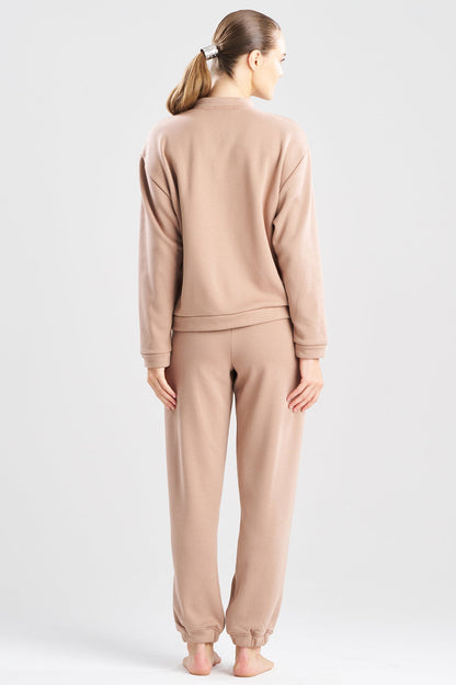 Natori Nova Cozy Brushed Knit Everywhere Zip Up Top
