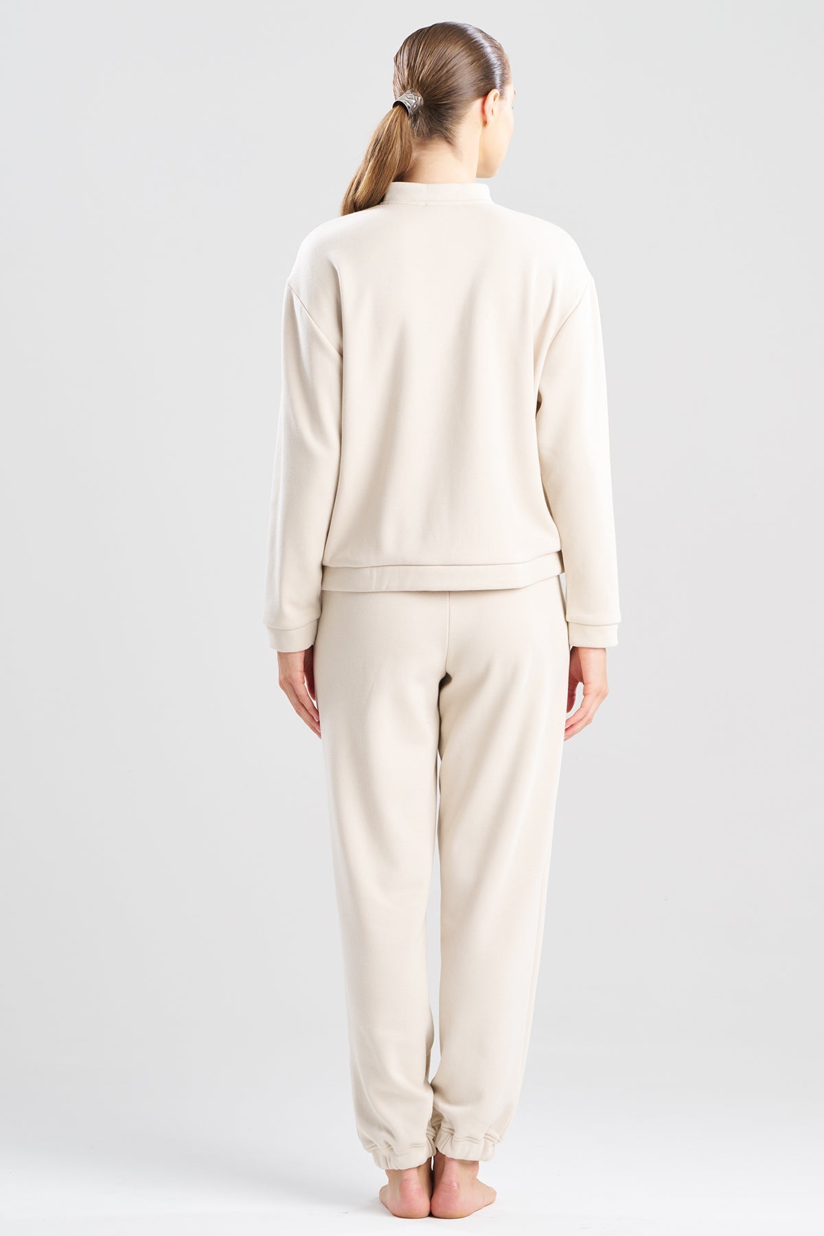 Natori Nova Cozy Brushed Knit Everywhere Zip Up Top