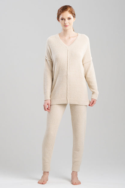 Natori Buy Luna Mellow V-Neck Top in Cream Online