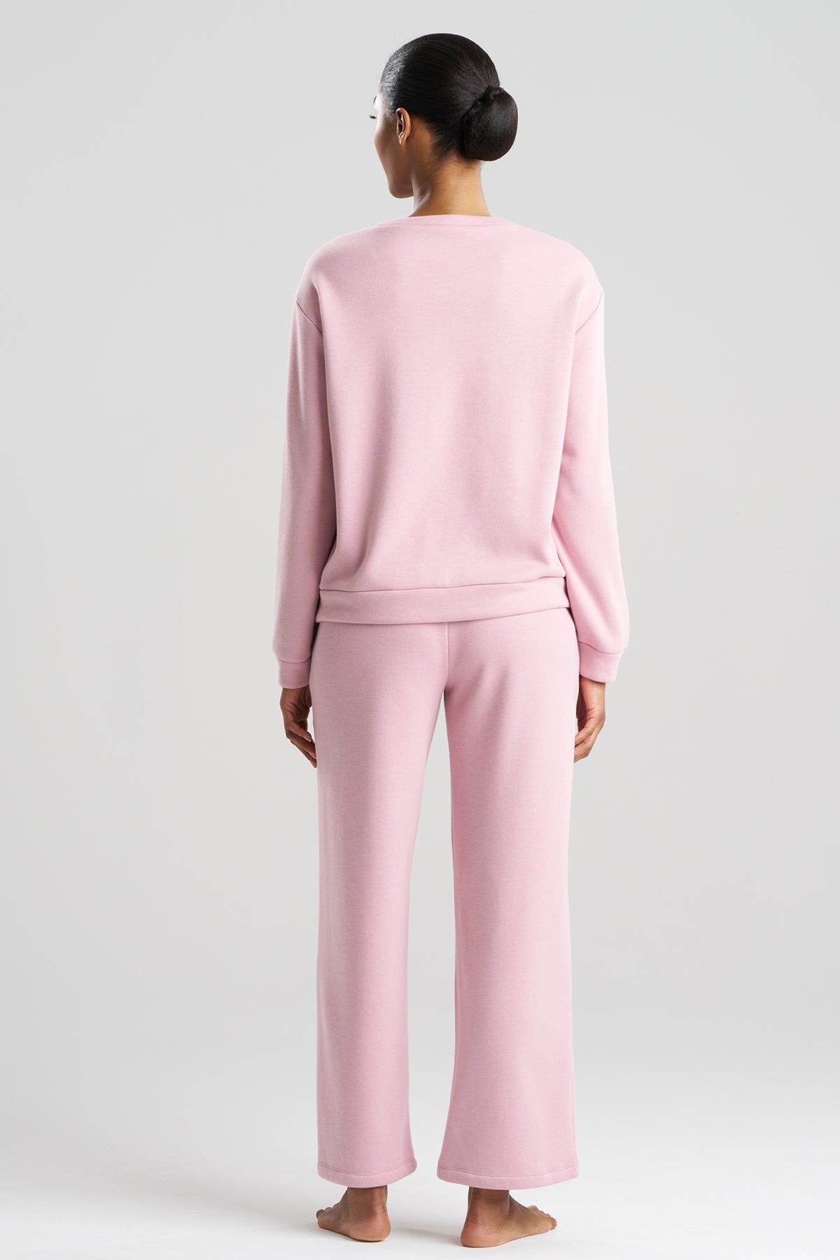 Natori Nova Cozy Brushed Knit Everywhere Crew Neck Top
