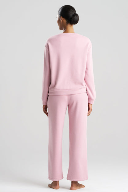 Natori Nova Cozy Brushed Knit Everywhere Crew Neck Top