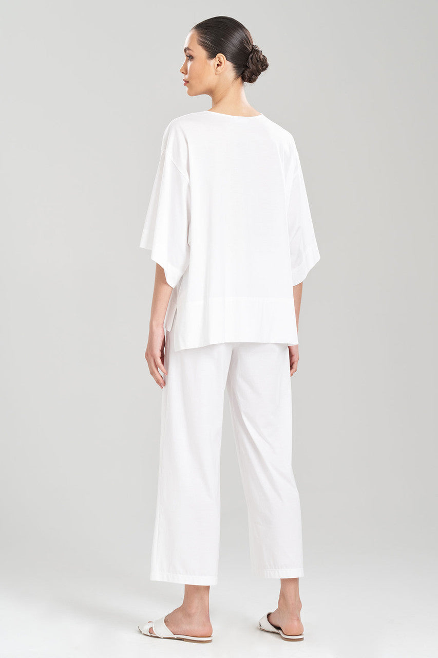 Natori Buy Bliss Essentials V-Neck Top in White Online
