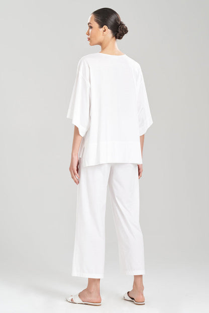 Natori Buy Bliss Essentials V-Neck Top in White Online