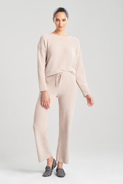 Natori Buy Aura Solid Chenille Straight Leg Pants in Mink Online