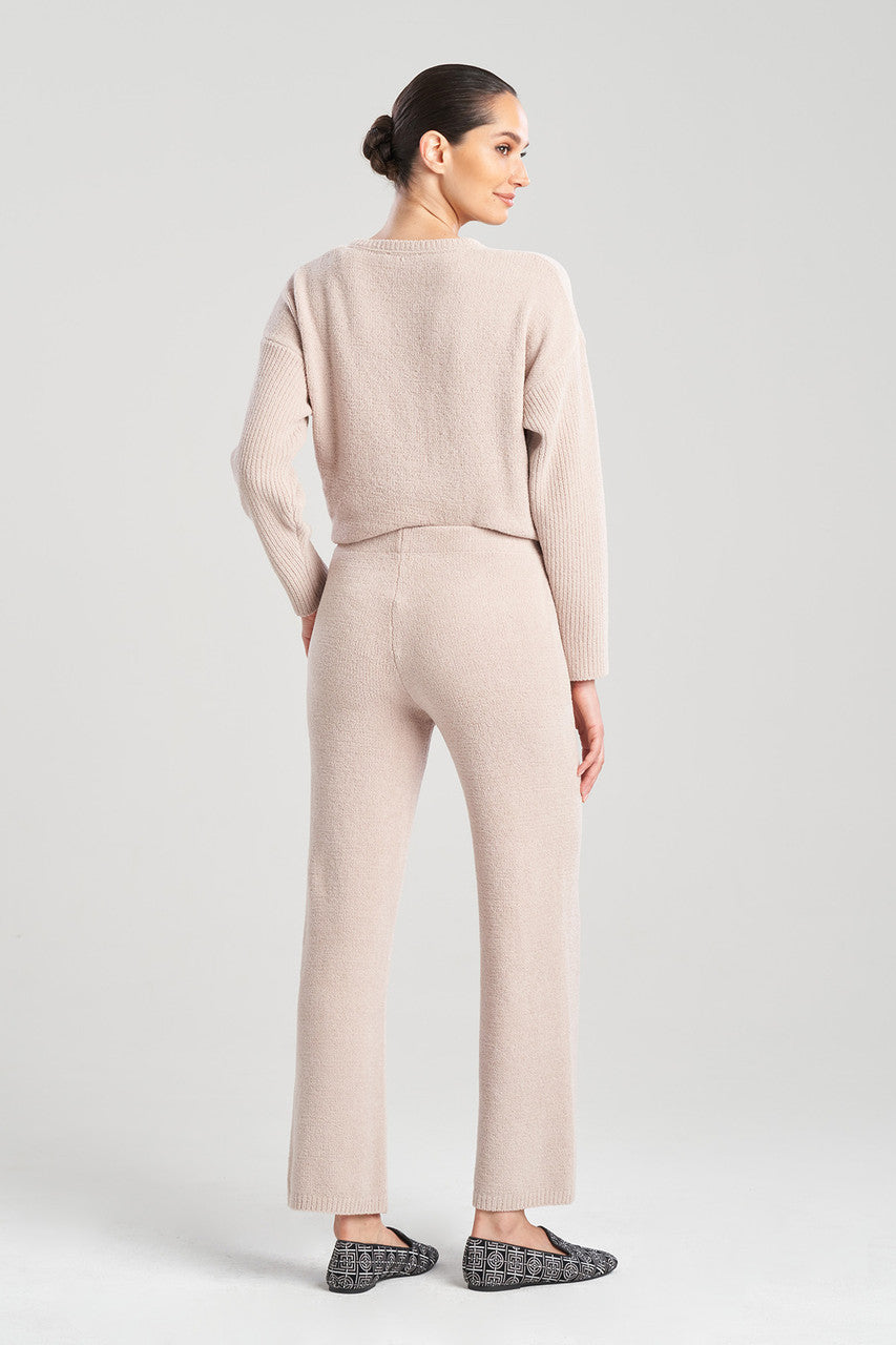 Natori Buy Aura Solid Chenille Straight Leg Pants in Mink Online