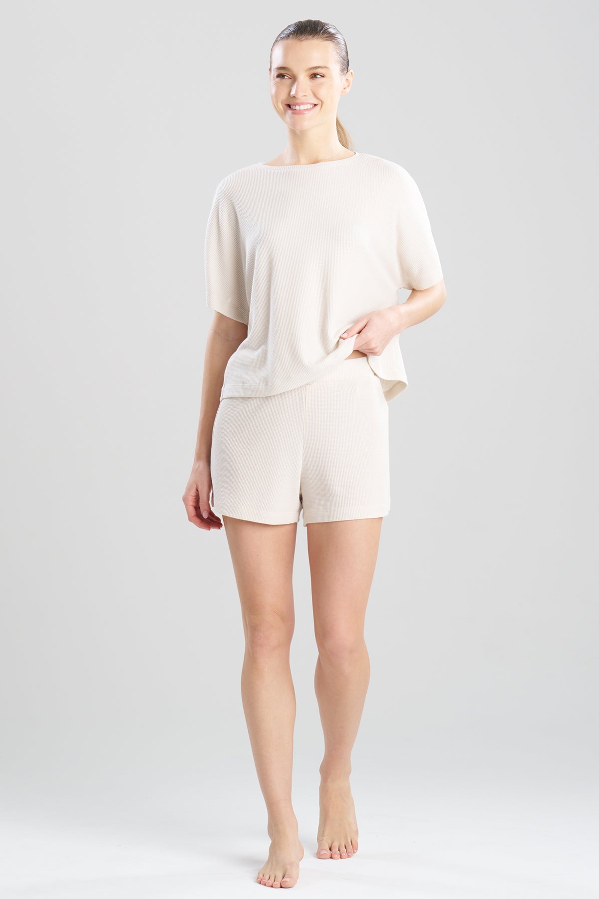Natori Mila Waffle Everywhere Banded Shorts