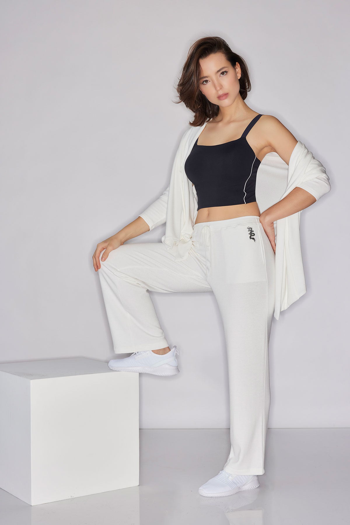 Natori Cocoon Brushed French Terry Cardigan