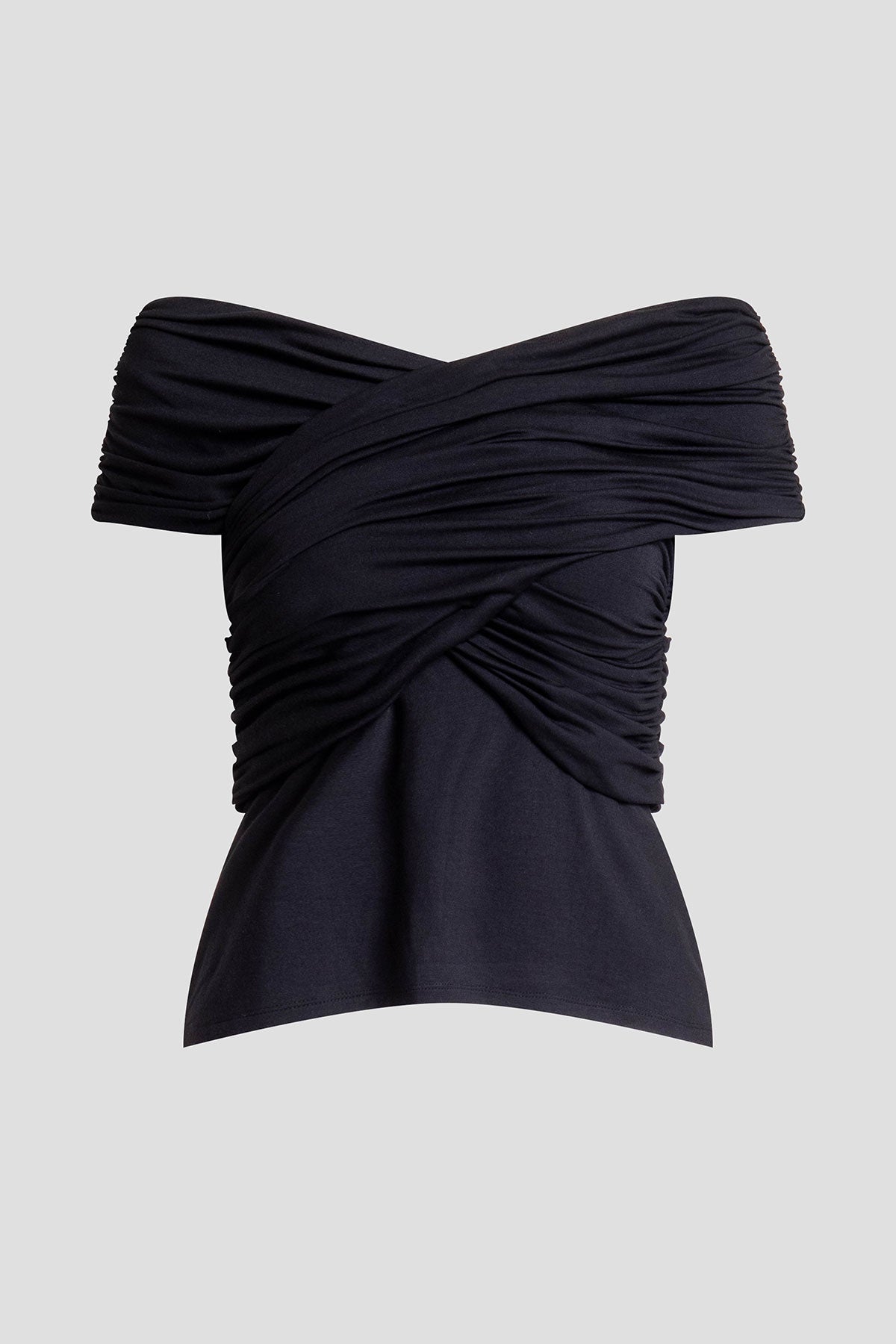 Natori Feather Lightweight Knit Criss Cross Top