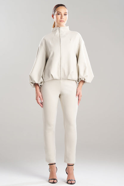 Natori Techno Crepe Bomber Jacket