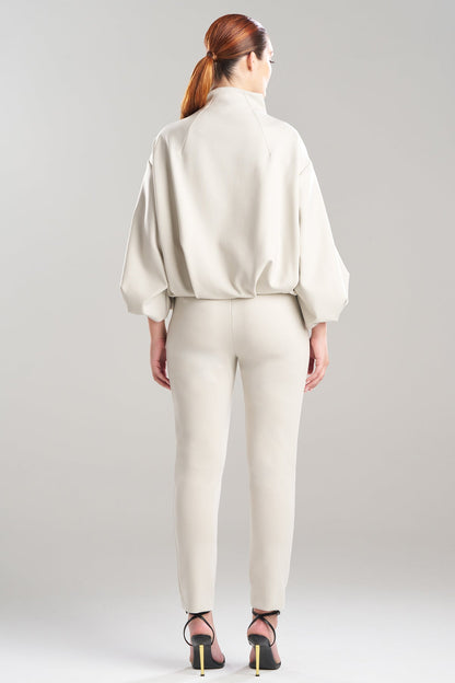 Natori Techno Crepe Bomber Jacket