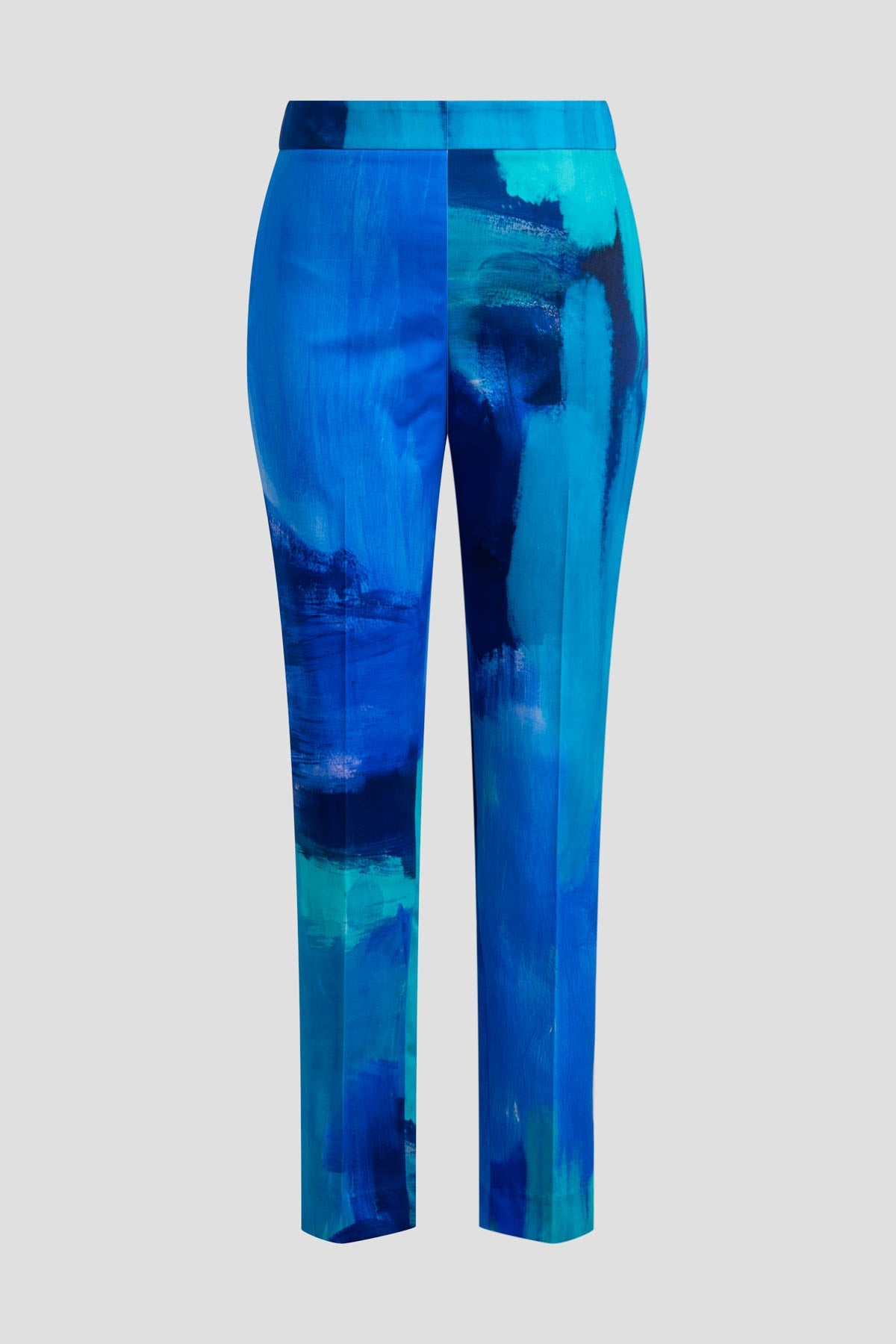 Natori Brushstroke Cotton Chino Side Zip Pants