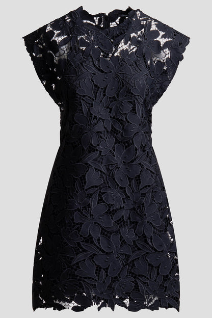 Natori Peony Floral Lace Mini Dress