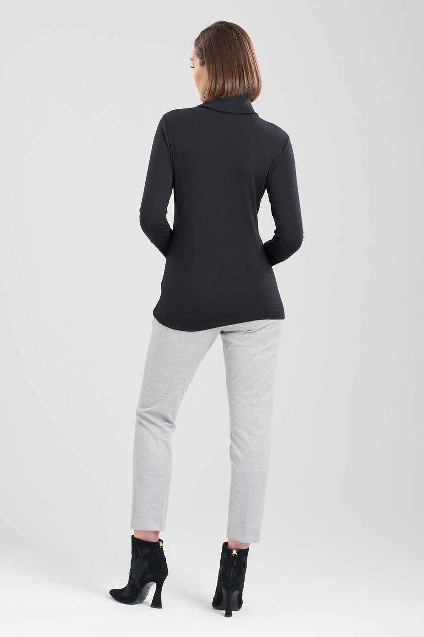 Natori Buy Layering Jersey Turtleneck Top in Black Online