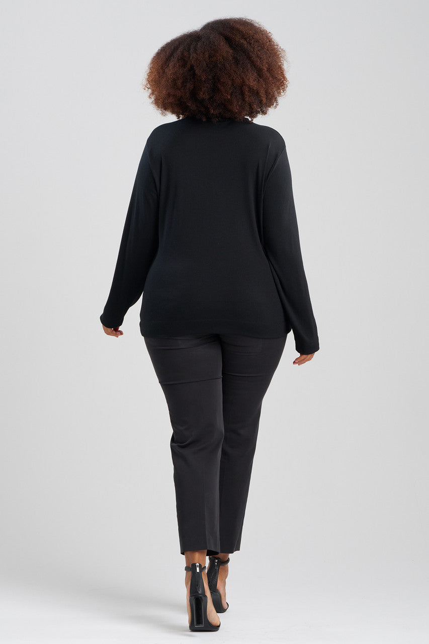 Natori Buy Layering Jersey Turtleneck Top in Black Online