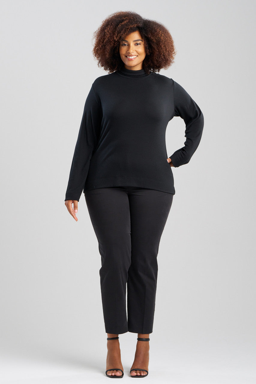 Natori Buy Layering Jersey Turtleneck Top in Black Online