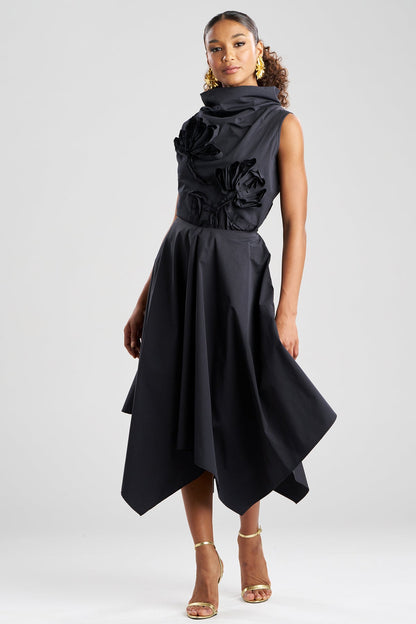 Natori Tech Cotton Taffeta Handkerchief Hem Skirt