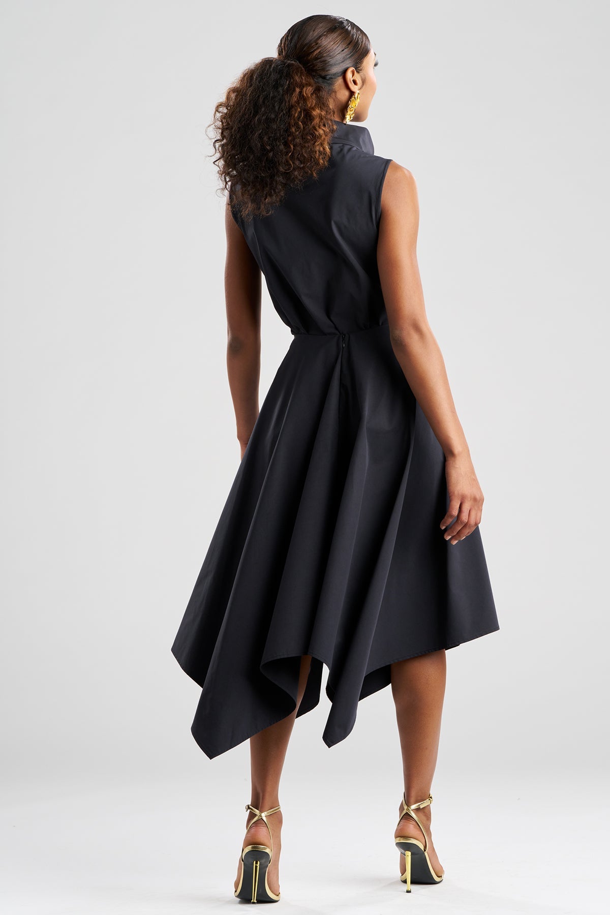 Natori Tech Cotton Taffeta Handkerchief Hem Skirt