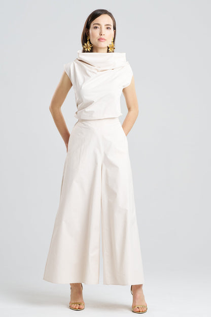 Natori Tech Cotton Taffeta Palazzo Pants
