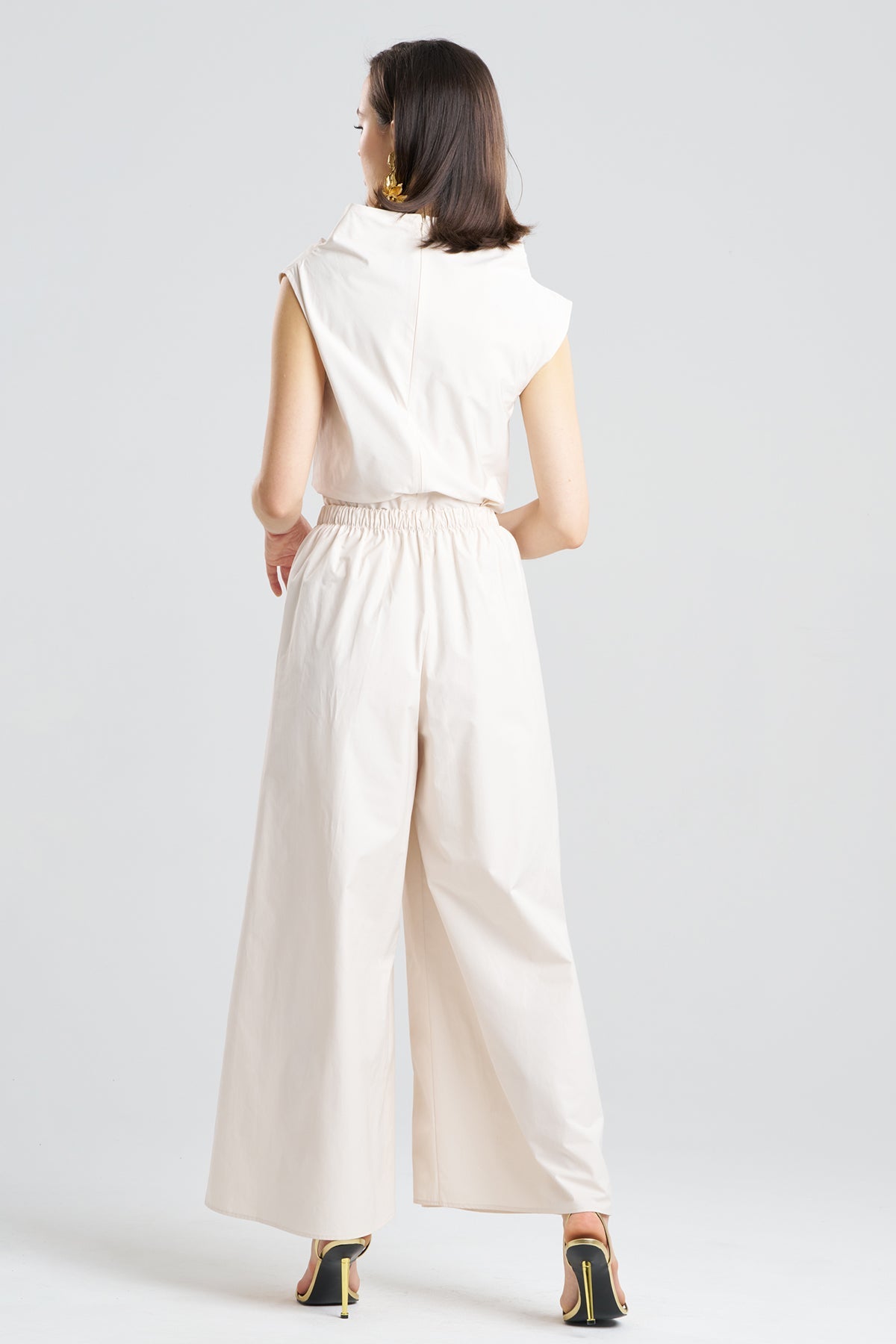 Natori Tech Cotton Taffeta Palazzo Pants