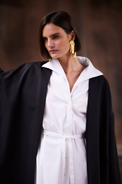 Natori Cotton Poplin Handkerchief Hem Shirt