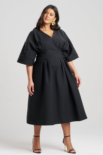 Natori Canvas Cotton Embroidered Dress