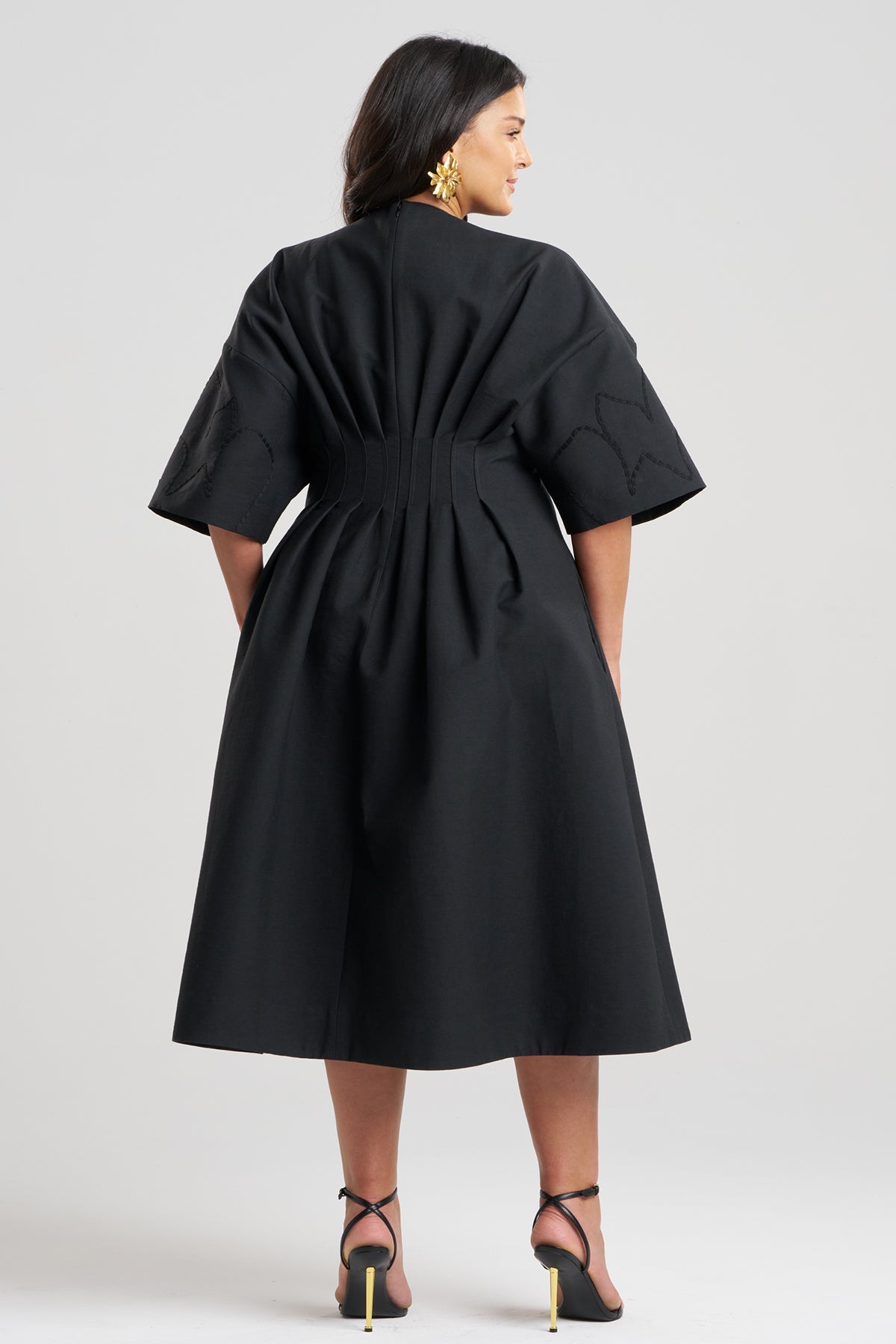 Natori Canvas Cotton Embroidered Dress
