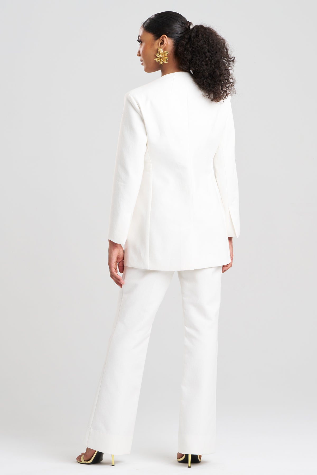 Natori Canvas Cotton Embroidered Jacket