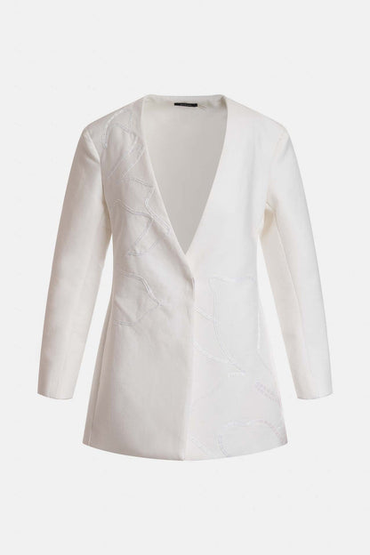 Natori Canvas Cotton Embroidered Jacket