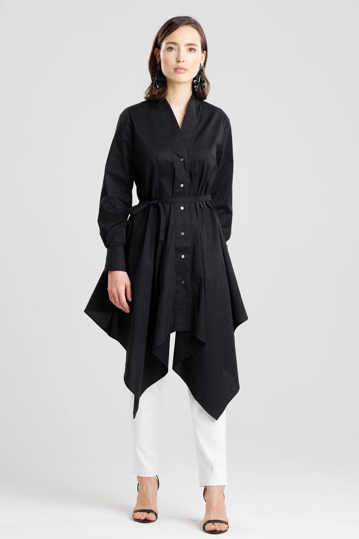 Natori Cotton Poplin Handkerchief Tunic